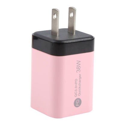 KO-72 38W QC3.0 USB and USB-C / Type-C PD Quick Charger, US Plug, US Plug