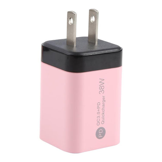 KO-72 38W QC3.0 USB and USB-C / Type-C PD Quick Charger, US Plug, US Plug