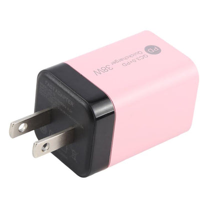 KO-72 38W QC3.0 USB and USB-C / Type-C PD Quick Charger, US Plug, US Plug