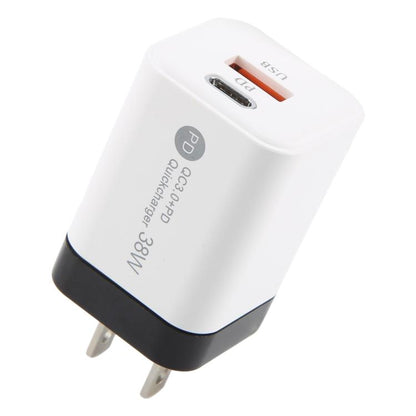 KO-72 38W QC3.0 USB and USB-C / Type-C PD Quick Charger, US Plug, US Plug