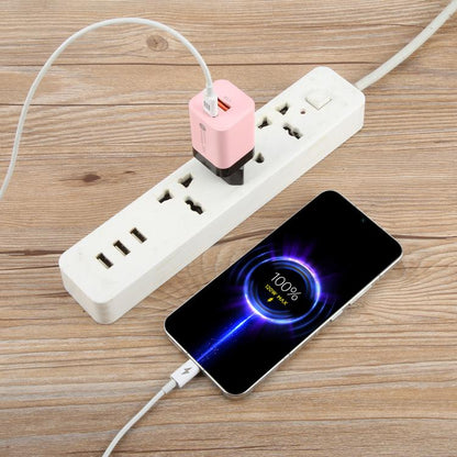 KO-72 38W QC3.0 USB and USB-C / Type-C PD Quick Charger, EU Plug, EU Plug