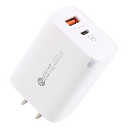 AR-PD12 65W QC3.0 USB and USB-C / Type-C PD Quick Charger, US Plug, US Plug