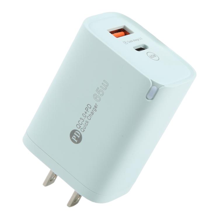AR-PD12 65W QC3.0 USB and USB-C / Type-C PD Quick Charger, US Plug, US Plug