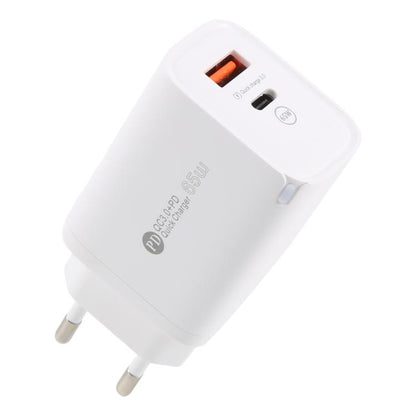 AR-PD12 65W QC3.0 USB and USB-C / Type-C PD Quick Charger, EU Plug, EU Plug