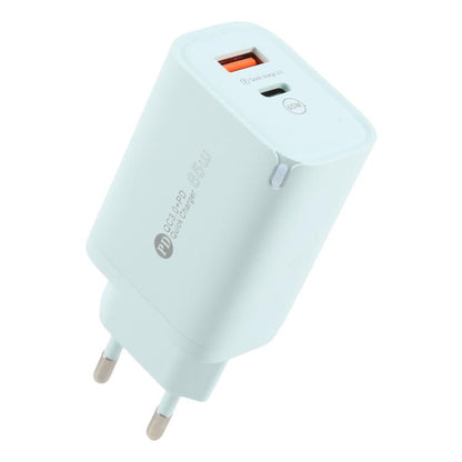AR-PD12 65W QC3.0 USB and USB-C / Type-C PD Quick Charger, EU Plug, EU Plug