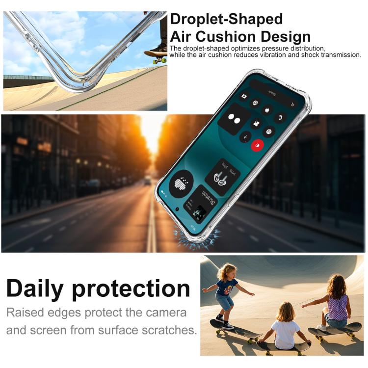 imak Shockproof Airbag TPU Phone Case, For Nothing Phone 4a Pro, For Nothing Phone 4a, For Nothing Phone 3a Lite, For Nothing Phone 3a, For Nothing Phone 3a Pro, For TCL NxtPaper 60 Ultra 5G