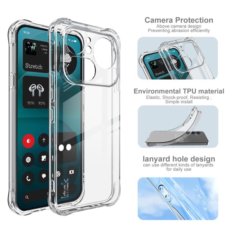 imak Shockproof Airbag TPU Phone Case, For Nothing Phone 4a Pro, For Nothing Phone 4a, For Nothing Phone 3a Lite, For Nothing Phone 3a, For Nothing Phone 3a Pro, For TCL NxtPaper 60 Ultra 5G