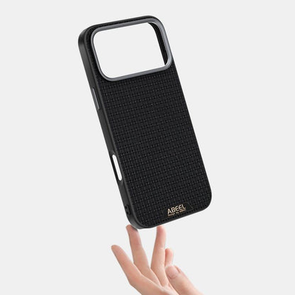 ABEEL Ruyi Pattern 6D Micro Relief MagSafe Leather Phone Case