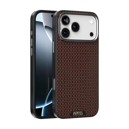 ABEEL Ruyi Pattern 6D Micro Relief MagSafe Leather Phone Case, For iPhone 17e / 16e, For iPhone 17 Pro Max, For iPhone 17 Pro, For iPhone 17, For iPhone Air, For iPhone 16 Pro Max, For iPhone 16 Pro, For iPhone 16 Plus, For iPhone 16                   ...