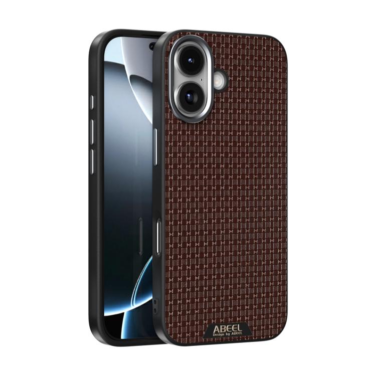 ABEEL Ruyi Pattern 6D Micro Relief MagSafe Leather Phone Case, For iPhone 17e / 16e, For iPhone 17 Pro Max, For iPhone 17 Pro, For iPhone 17, For iPhone Air, For iPhone 16 Pro Max, For iPhone 16 Pro, For iPhone 16 Plus, For iPhone 16                   ...