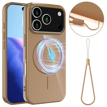 Glossy TPU Shockproof MagSafe Phone Case with Lanyard, For iPhone 17e / 16e, For iPhone 17 Pro Max, For iPhone 17 Pro, For iPhone 17, For iPhone Air, For iPhone 16 Pro Max, For iPhone 16 Pro, For iPhone 16 Plus, For iPhone 16, For iPhone 15 Pro Max    ...