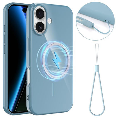 Glossy TPU Shockproof MagSafe Phone Case with Lanyard, For iPhone 17e / 16e, For iPhone 17 Pro Max, For iPhone 17 Pro, For iPhone 17, For iPhone Air, For iPhone 16 Pro Max, For iPhone 16 Pro, For iPhone 16 Plus, For iPhone 16, For iPhone 15 Pro Max    ...