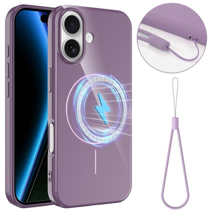 Glossy TPU Shockproof MagSafe Phone Case with Lanyard, For iPhone 17e / 16e, For iPhone 17 Pro Max, For iPhone 17 Pro, For iPhone 17, For iPhone Air, For iPhone 16 Pro Max, For iPhone 16 Pro, For iPhone 16 Plus, For iPhone 16, For iPhone 15 Pro Max    ...