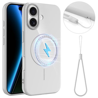 Glossy TPU Shockproof MagSafe Phone Case with Lanyard, For iPhone 17e / 16e, For iPhone 17 Pro Max, For iPhone 17 Pro, For iPhone 17, For iPhone Air, For iPhone 16 Pro Max, For iPhone 16 Pro, For iPhone 16 Plus, For iPhone 16, For iPhone 15 Pro Max    ...