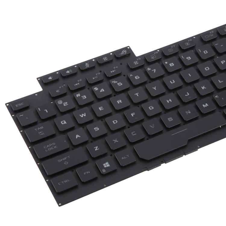 Teclado retroiluminado RGB para portátil Asus ROG Strix Scar G512, G512LV, G512LW, G512LI y G512 (versión estadounidense, negro)