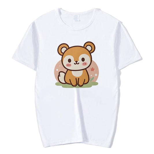 T-shirt à manches courtes en modal, col rond, imprimé écureuil, impression à la demande, tailles S, M, L, XL, XXL, XXXL, XXXXL, XXXXXL