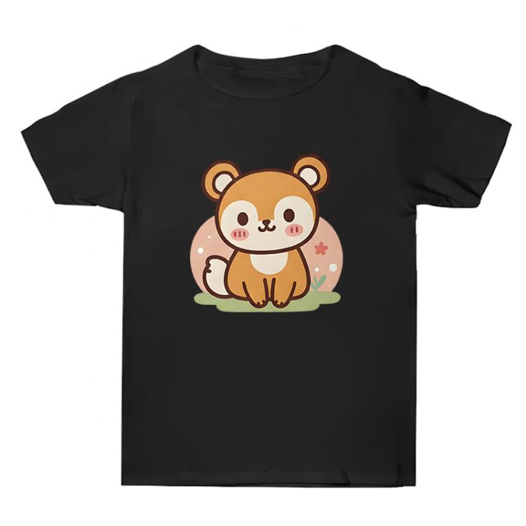 Squirrel Printed Summer Baggy Cotton Short Sleeve T-shirt Print On Your Demand, S, M, L, XL, XXL, XXXL