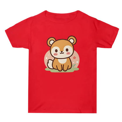 Squirrel Printed Summer Baggy Cotton Short Sleeve T-shirt Print On Your Demand, S, M, L, XL, XXL, XXXL