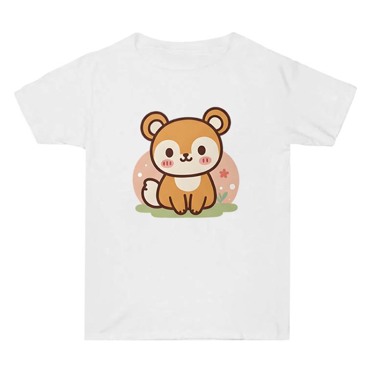 Squirrel Printed Summer Baggy Cotton Short Sleeve T-shirt Print On Your Demand, S, M, L, XL, XXL, XXXL