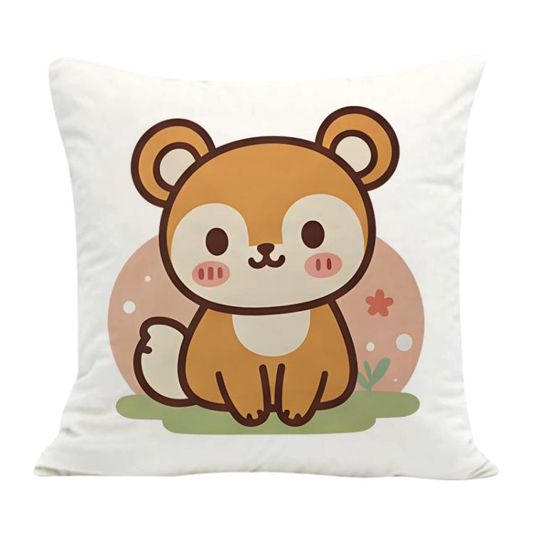 Squirrel Printed Sofa Pillow Case No Core Print On Your Demand, 35x35cm, 40x40cm, 45x45cm, 50x50cm, 60x60cm