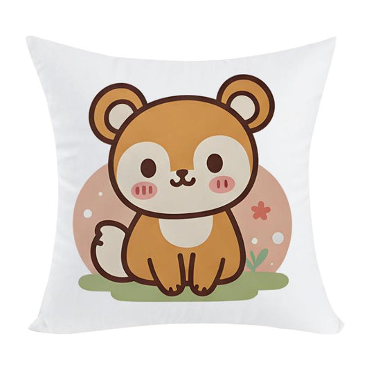 وسادة أريكة مزينة بطبعة سنجاب، مع إمكانية طباعة التصميم حسب الطلب، متوفرة بأحجام 35×35 سم، 40×40 سم، 45×45 سم، 50×50 سم، 60×60 سم