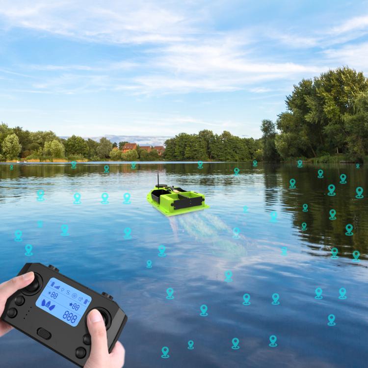 D19 Smart Control Fishing Bait Boat Support GPS Positioning with Light Strip, US Plug, EU Plug, UK Plug