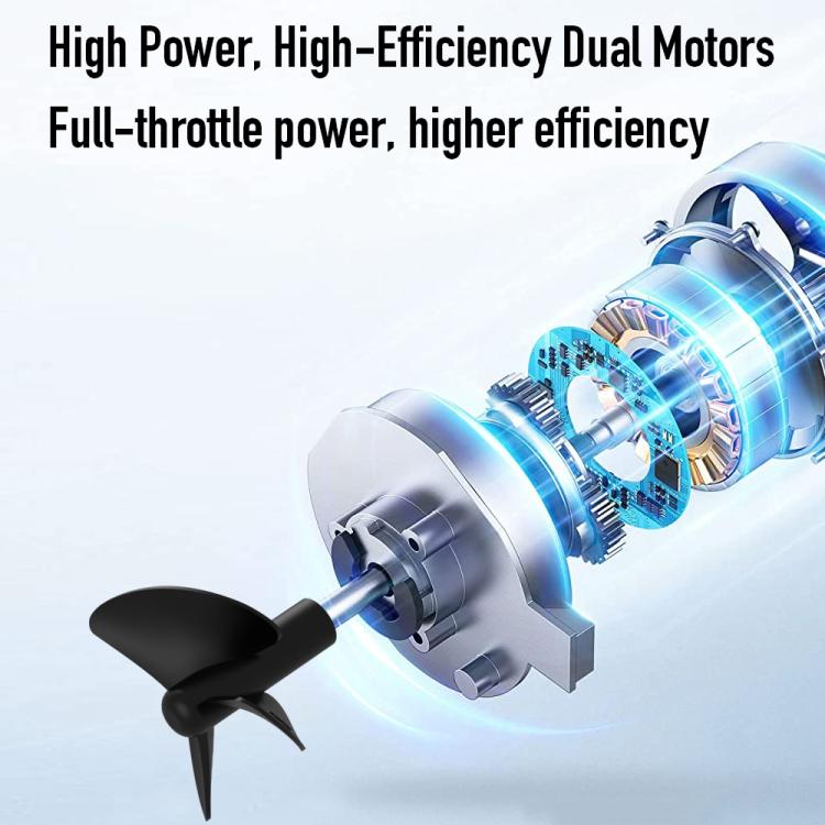 D26C Two Hoppers Smart Remote Control Fishing Bait Boat Support GPS Positioning, US Plug, EU Plug, UK Plug