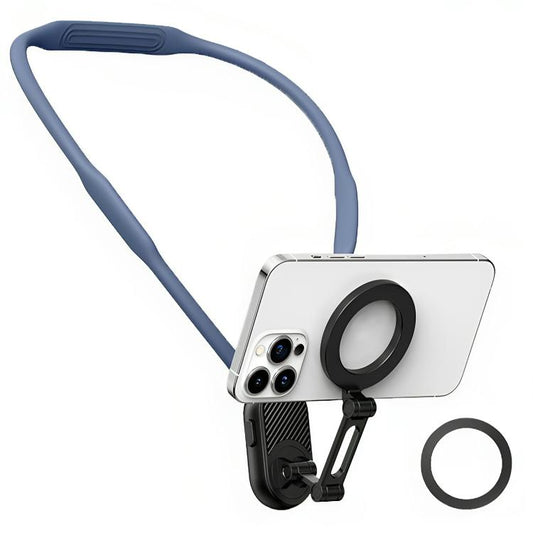 Collier de cou avec support magnétique pour téléphone