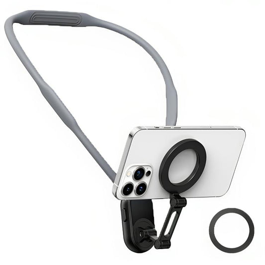 Collier de cou avec support magnétique pour téléphone