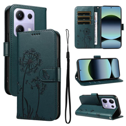 Dandelion Embossed Pattern Flip Leather Phone Case, For Xiaomi 17 Max 5G, For Xiaomi 17T Pro 5G Global, For Xiaomi 17T 5G Global, For Xiaomi Poco X8 Pro Max 5G, For Xiaomi Poco X8 Pro 5G, For Xiaomi 17 Ultra, For Xiaomi 17 Pro Max, For Xiaomi 17       ...
