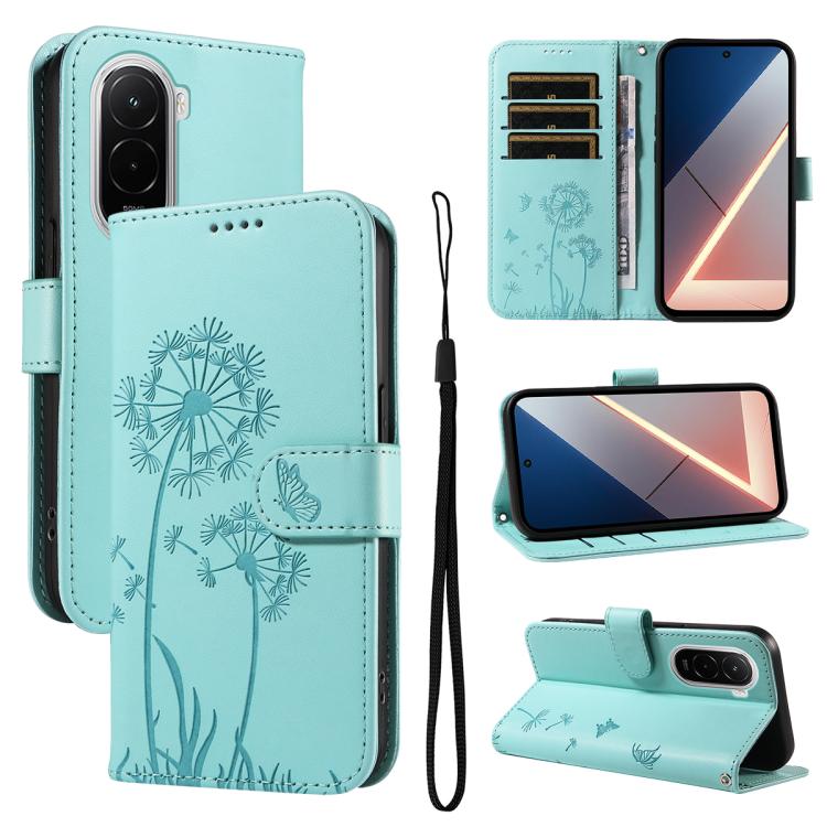 Dandelion Embossed Pattern Flip Leather Phone Case, For Xiaomi 17 Max 5G, For Xiaomi 17T Pro 5G Global, For Xiaomi 17T 5G Global, For Xiaomi Poco X8 Pro Max 5G, For Xiaomi Poco X8 Pro 5G, For Xiaomi 17 Ultra, For Xiaomi 17 Pro Max, For Xiaomi 17       ...
