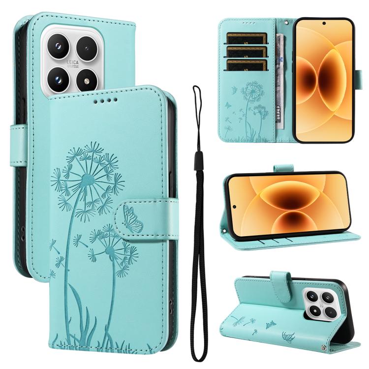 Dandelion Embossed Pattern Flip Leather Phone Case, For Xiaomi 17 Max 5G, For Xiaomi 17T Pro 5G Global, For Xiaomi 17T 5G Global, For Xiaomi Poco X8 Pro Max 5G, For Xiaomi Poco X8 Pro 5G, For Xiaomi 17 Ultra, For Xiaomi 17 Pro Max, For Xiaomi 17       ...