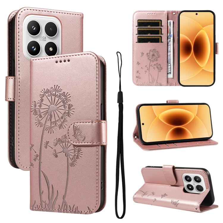 Dandelion Embossed Pattern Flip Leather Phone Case, For Xiaomi 17 Max 5G, For Xiaomi 17T Pro 5G Global, For Xiaomi 17T 5G Global, For Xiaomi Poco X8 Pro Max 5G, For Xiaomi Poco X8 Pro 5G, For Xiaomi 17 Ultra, For Xiaomi 17 Pro Max, For Xiaomi 17       ...