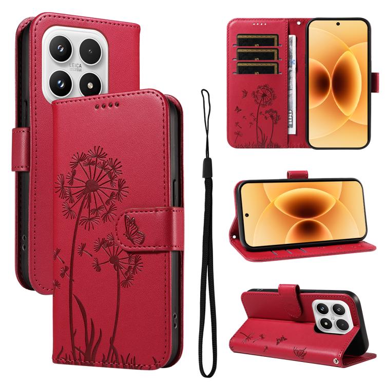 Dandelion Embossed Pattern Flip Leather Phone Case, For Xiaomi 17 Max 5G, For Xiaomi 17T Pro 5G Global, For Xiaomi 17T 5G Global, For Xiaomi Poco X8 Pro Max 5G, For Xiaomi Poco X8 Pro 5G, For Xiaomi 17 Ultra, For Xiaomi 17 Pro Max, For Xiaomi 17       ...