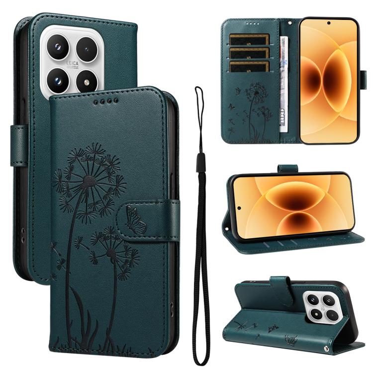 Dandelion Embossed Pattern Flip Leather Phone Case, For Xiaomi 17 Max 5G, For Xiaomi 17T Pro 5G Global, For Xiaomi 17T 5G Global, For Xiaomi Poco X8 Pro Max 5G, For Xiaomi Poco X8 Pro 5G, For Xiaomi 17 Ultra, For Xiaomi 17 Pro Max, For Xiaomi 17       ...