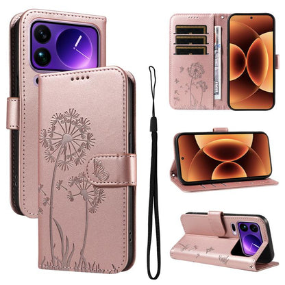 Dandelion Embossed Pattern Flip Leather Phone Case, For Xiaomi 17 Max 5G, For Xiaomi 17T Pro 5G Global, For Xiaomi 17T 5G Global, For Xiaomi Poco X8 Pro Max 5G, For Xiaomi Poco X8 Pro 5G, For Xiaomi 17 Ultra, For Xiaomi 17 Pro Max, For Xiaomi 17       ...