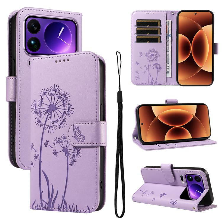 Dandelion Embossed Pattern Flip Leather Phone Case, For Xiaomi 17 Max 5G, For Xiaomi 17T Pro 5G Global, For Xiaomi 17T 5G Global, For Xiaomi Poco X8 Pro Max 5G, For Xiaomi Poco X8 Pro 5G, For Xiaomi 17 Ultra, For Xiaomi 17 Pro Max, For Xiaomi 17       ...