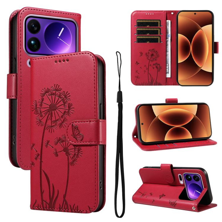 Dandelion Embossed Pattern Flip Leather Phone Case, For Xiaomi 17 Max 5G, For Xiaomi 17T Pro 5G Global, For Xiaomi 17T 5G Global, For Xiaomi Poco X8 Pro Max 5G, For Xiaomi Poco X8 Pro 5G, For Xiaomi 17 Ultra, For Xiaomi 17 Pro Max, For Xiaomi 17       ...