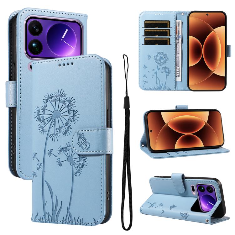 Dandelion Embossed Pattern Flip Leather Phone Case, For Xiaomi 17 Max 5G, For Xiaomi 17T Pro 5G Global, For Xiaomi 17T 5G Global, For Xiaomi Poco X8 Pro Max 5G, For Xiaomi Poco X8 Pro 5G, For Xiaomi 17 Ultra, For Xiaomi 17 Pro Max, For Xiaomi 17       ...