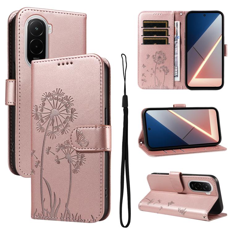 Dandelion Embossed Pattern Flip Leather Phone Case, For Xiaomi 17 Max 5G, For Xiaomi 17T Pro 5G Global, For Xiaomi 17T 5G Global, For Xiaomi Poco X8 Pro Max 5G, For Xiaomi Poco X8 Pro 5G, For Xiaomi 17 Ultra, For Xiaomi 17 Pro Max, For Xiaomi 17       ...