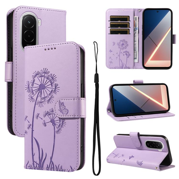 Dandelion Embossed Pattern Flip Leather Phone Case, For Xiaomi 17 Max 5G, For Xiaomi 17T Pro 5G Global, For Xiaomi 17T 5G Global, For Xiaomi Poco X8 Pro Max 5G, For Xiaomi Poco X8 Pro 5G, For Xiaomi 17 Ultra, For Xiaomi 17 Pro Max, For Xiaomi 17       ...