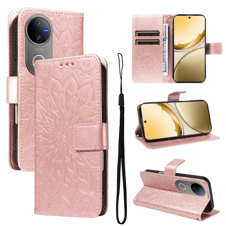 Embossed Sunflower Pattern Flip Leather Phone Case, For vivo Y05 4G / vivo Y21 5G 2026, For vivo V70 FE 5G, For vivo V70 5G Global / V70 Elite 5G, For vivo S50 Pro mini 5G, For vivo X300 Pro, For vivo X300, For vivo V60 Lite 4G                         ...