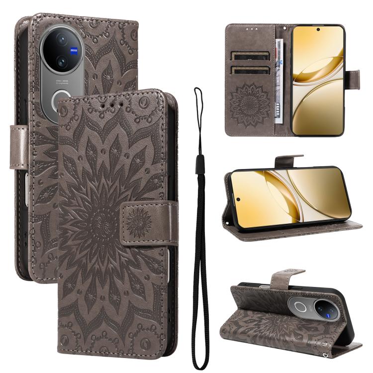 Embossed Sunflower Pattern Flip Leather Phone Case, For vivo Y05 4G / vivo Y21 5G 2026, For vivo V70 FE 5G, For vivo V70 5G Global / V70 Elite 5G, For vivo S50 Pro mini 5G, For vivo X300 Pro, For vivo X300, For vivo V60 Lite 4G                         ...