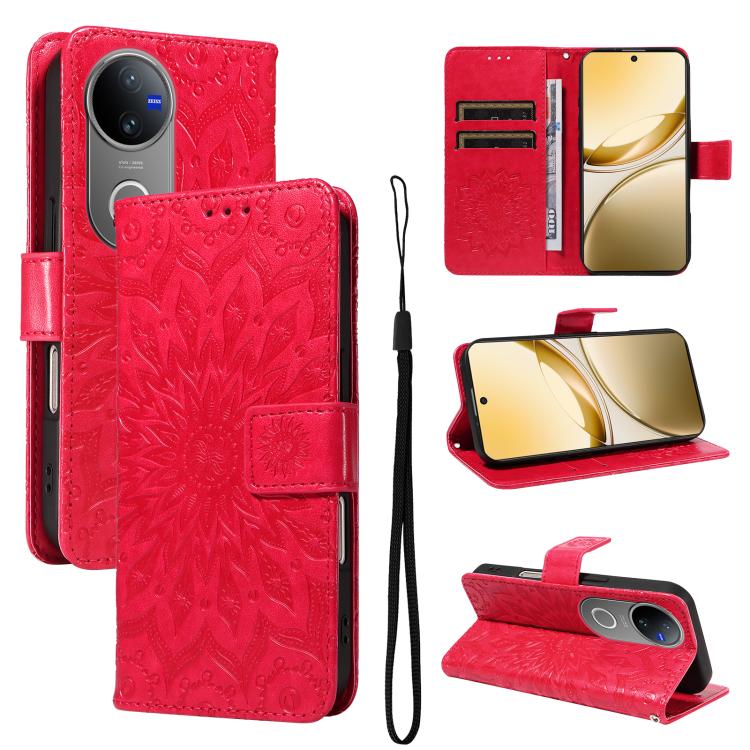 Embossed Sunflower Pattern Flip Leather Phone Case, For vivo Y05 4G / vivo Y21 5G 2026, For vivo V70 FE 5G, For vivo V70 5G Global / V70 Elite 5G, For vivo S50 Pro mini 5G, For vivo X300 Pro, For vivo X300, For vivo V60 Lite 4G                         ...