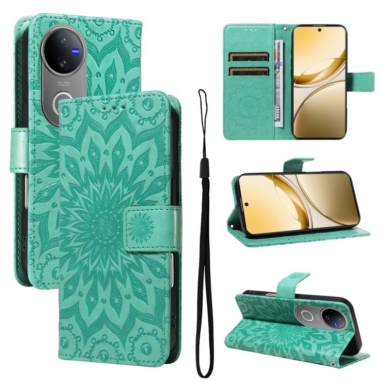 Embossed Sunflower Pattern Flip Leather Phone Case, For vivo Y05 4G / vivo Y21 5G 2026, For vivo V70 FE 5G, For vivo V70 5G Global / V70 Elite 5G, For vivo S50 Pro mini 5G, For vivo X300 Pro, For vivo X300, For vivo V60 Lite 4G                         ...