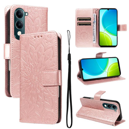 Embossed Sunflower Pattern Flip Leather Phone Case, For vivo Y05 4G / vivo Y21 5G 2026, For vivo V70 FE 5G, For vivo V70 5G Global / V70 Elite 5G, For vivo S50 Pro mini 5G, For vivo X300 Pro, For vivo X300, For vivo V60 Lite 4G                         ...