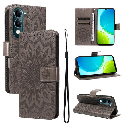 Embossed Sunflower Pattern Flip Leather Phone Case, For vivo Y05 4G / vivo Y21 5G 2026, For vivo V70 FE 5G, For vivo V70 5G Global / V70 Elite 5G, For vivo S50 Pro mini 5G, For vivo X300 Pro, For vivo X300, For vivo V60 Lite 4G                         ...