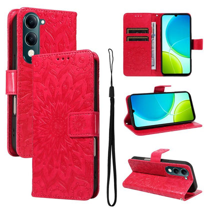 Embossed Sunflower Pattern Flip Leather Phone Case, For vivo Y05 4G / vivo Y21 5G 2026, For vivo V70 FE 5G, For vivo V70 5G Global / V70 Elite 5G, For vivo S50 Pro mini 5G, For vivo X300 Pro, For vivo X300, For vivo V60 Lite 4G                         ...