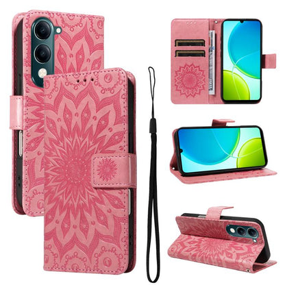 Embossed Sunflower Pattern Flip Leather Phone Case, For vivo Y05 4G / vivo Y21 5G 2026, For vivo V70 FE 5G, For vivo V70 5G Global / V70 Elite 5G, For vivo S50 Pro mini 5G, For vivo X300 Pro, For vivo X300, For vivo V60 Lite 4G                         ...