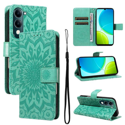 Embossed Sunflower Pattern Flip Leather Phone Case, For vivo Y05 4G / vivo Y21 5G 2026, For vivo V70 FE 5G, For vivo V70 5G Global / V70 Elite 5G, For vivo S50 Pro mini 5G, For vivo X300 Pro, For vivo X300, For vivo V60 Lite 4G                         ...